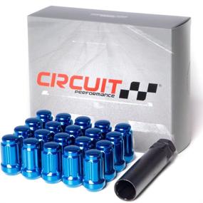 img 4 attached to Circuit Performance Blue Spline Drive Tuner Acorn Lug Nuts 12x1.5 Forged Steel (20pc + Tool) - Ultimate Performance for Your Wheels!