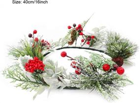 img 2 attached to Christmas Artificial Evergreen Ornaments Decoration Seasonal Decor