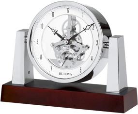 img 1 attached to 🕒 Bulova B7520 Largo Clock with Stylish Dark Mahogany Finish