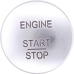 img 4 attached to Silver Keyless Start Stop Push Switch Button by NewYall