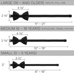 img 1 attached to 🎀 Handmade Pre-Tied Bow Ties for Toddler Boys, Kids & Babies - Bow Tie House