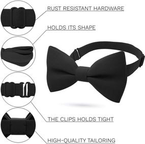 img 3 attached to 🎀 Handmade Pre-Tied Bow Ties for Toddler Boys, Kids & Babies - Bow Tie House