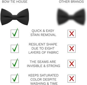 img 2 attached to 🎀 Handmade Pre-Tied Bow Ties for Toddler Boys, Kids & Babies - Bow Tie House