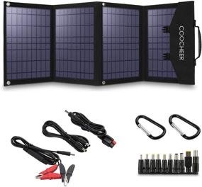 img 1 attached to 🔌 COOCHEER Solar Charger 120W: Portable & Foldable Power Solution for Emergency & Home Use!