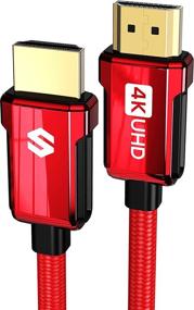 img 4 attached to 🔌 Silkland 4K HDMI Cable 6.6ft - High Speed 18Gbps 4K 60Hz HDMI 2.0 Cable with HDR10, ARC, HDCP 2.2 & 3D - Ultra HD Quality for UHD TV, Blu-ray, PS4/PS3, Projector