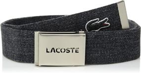 img 1 attached to Lacoste Mens Textile Signature Black