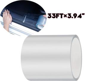 img 4 attached to 🚪 ToLanbbt Car Door Edge Guard - Transparent, Waterproof, Anti-Scratch Tape - 33Ft x 3.94" - Ultimate Car Door Protection