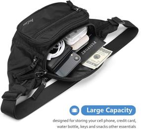 img 3 attached to 🎒 ProCase Fanny Pack Waist Packs for Men and Women - Waist Bag Hip Pack for Travel, Hiking, Running, and Outdoor Sports