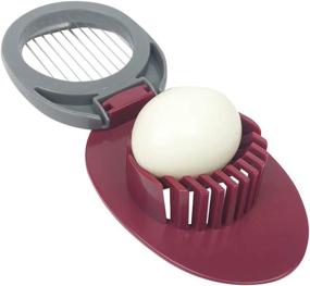 img 2 attached to 🥚 Egg Slicer with Durable Stainless Steel Wire - Perfect for Slicing Boiled Eggs