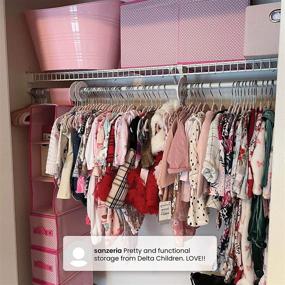 img 1 attached to 🧺 Dove Grey Delta Children Nursery Storage 48 Piece Set - Easy Storage and Organization Solution to Keep Bedroom, Nursery, and Closet Clean