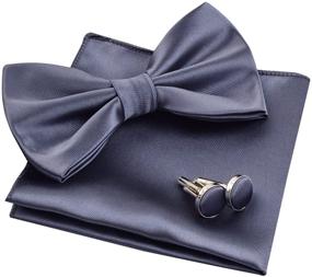 img 4 attached to 👔 Alizeal Green Tuxedo Hanky Cufflinks - Men's Accessories