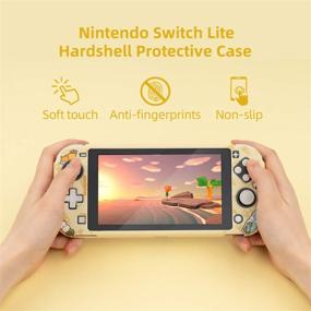 img 1 attached to 🐶 GeekShare Shiba Inu Protective Case for Nintendo Switch Lite - Anti-Collision, Non-Slip, and Shockproof Cover