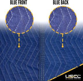 img 3 attached to 🔵 US Cargo Control Econo Saver Moving Blankets - 80" L x 72" W - Blue Non-Woven Polyester - Moving Pads for Protection in Storage or During a Move - 4 Pack