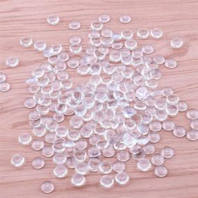 img 2 attached to 200Pcs 12mm Clear Glass Cabochons for DIY Jewelry Making – Perfect for Earrings, Necklaces, Pendants, Rings, Cameo, and Photo Jewelry