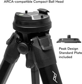 img 2 attached to Peak Design Travel Tripod: Lightweight & Sturdy 5-Section Aluminum Camera Tripod