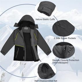 img 2 attached to YINGJIELIDE Lightweight Waterproof Windbreaker: High-performance Outdoor Clothing for Boys