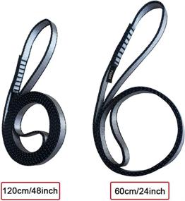 img 1 attached to 🧗 FOSER 18mm Nylon Climbing Sling Runner | Durable 23KN Nylon Rope for Rock Climbing, Mountaineering, Hiking, Downhill, Emergency Gear & More