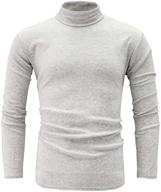 stylish and comfortable: jonivey men's basic turtleneck long sleeve knitted t-shirt pullover tops – perfect for casual looks логотип