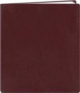 preserve precious memories with the pioneer 12x15 inch 📚 postbound family treasures deluxe fabric memory book in rich bordeaux logo