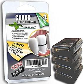 img 2 attached to 🪥 Othomechanic Chark: Activated Charcoal Infused Floss, Mint-Coated - Vegan, BPA-Free - 200 Yards (Pack of 4)