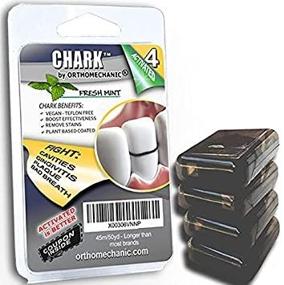 img 1 attached to 🪥 Othomechanic Chark: Activated Charcoal Infused Floss, Mint-Coated - Vegan, BPA-Free - 200 Yards (Pack of 4)