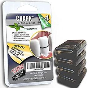 img 4 attached to 🪥 Othomechanic Chark: Activated Charcoal Infused Floss, Mint-Coated - Vegan, BPA-Free - 200 Yards (Pack of 4)
