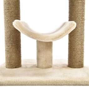 img 1 attached to AmazonBasics Platform Cat Tree Beige