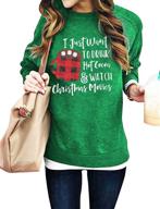 festive christmas movie coffee sweatshirts: fun & cute long sleeve novelty graphics for women logo