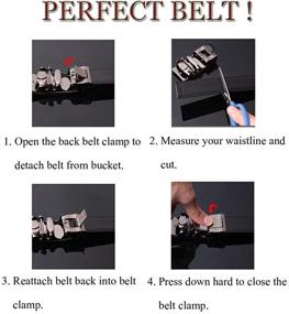 img 1 attached to Volanic Leather Ratchet Automatic Buckle Men's Accessories for Belts