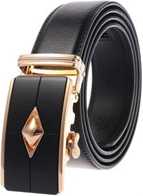 img 3 attached to Volanic Leather Ratchet Automatic Buckle Men's Accessories for Belts