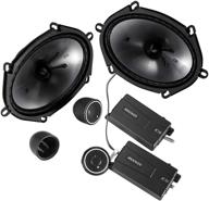 🔊 kicker car audio css68 6x8 component full range stereo speakers set logo