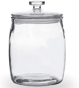 img 4 attached to 🏺 Folinstall Glass Jars with Lids - 72 FL OZ Storage Canister for Cereal, Candy, Nuts & More (1 Pack)