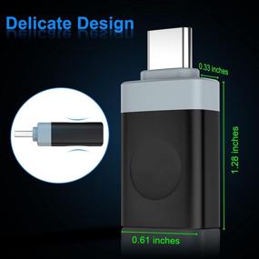 img 1 attached to 💻 USB C Male to USB 3.0 Female Adapter 3-Pack for MacBook Pro, iPad Air, S21, Microsoft Surface Go, Galaxy Note 20, S20 Plus Ultra