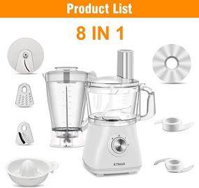 img 1 attached to 🍲 Ultimate Food Processor Blender: High Speed Smoothie Blender, Combo with Coffee Grinder, Chopper, and Vegetable Meat Choppers – Perfect for Puree and Fruit Salad