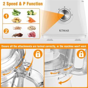 img 2 attached to 🍲 Ultimate Food Processor Blender: High Speed Smoothie Blender, Combo with Coffee Grinder, Chopper, and Vegetable Meat Choppers – Perfect for Puree and Fruit Salad