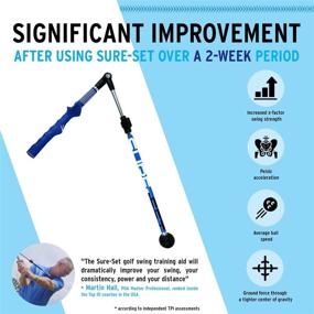 img 2 attached to Optimize Your Golf Swing with the Adjustable Sure-Set Golf Swing Trainer Aid 🏌️ - Enhance Hinge, Forearm Rotation, Shoulder Turn – Lightweight, Durable Golf Trainer with Ergonomic Grip