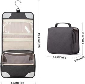 img 3 attached to Vorspack Womens Hanging Toiletry Bag - Large Cosmetic Bag for Travel & Storage