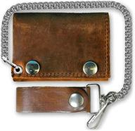 👜 premium distressed natural leather trifold wallet for stylish organization logo