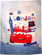 🚗 cars disney large throw blanket: cozy up with lightning mcqueen and friends! logo