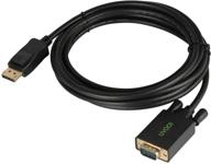 🔌 uvooi 15ft gold plated displayport to vga cable - male to male adapter for high-quality video transmission logo