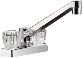 img 4 attached to Enhance Your RV Kitchen with Dura Faucet DF-PK640A-CP Swivel Faucet - Chrome Finish and Crystal Acrylic Knobs