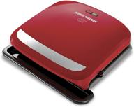 🍔 grill and panini press: george foreman 4-serving removable plate - red (grp360r) logo