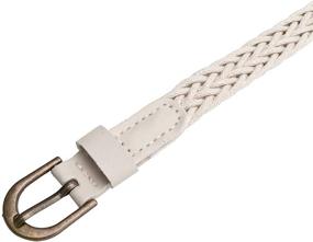 img 3 attached to CHIC DIARY Braided Skinny B 3Pcs Women's Accessories and Belts