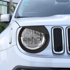 img 3 attached to Улучшите внешний вид вашего Jeep Renegade с помощью черных накладок Angry Bird Bezels Trim на фары u-Box (2015-2017)