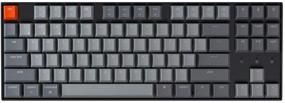 img 4 attached to 🔌 Wireless Mechanical Gaming Keyboard for Mac and Windows - Keychron K8 Tenkeyless, Hot-swappable White Backlight, Bluetooth, Multitasking, Type-C Wired with Gateron Blue Switch