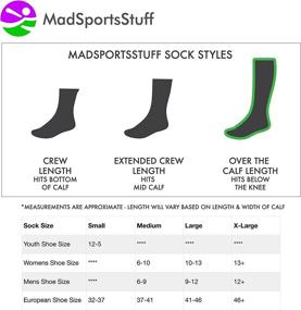 img 2 attached to Enhance Your Baseball Style with MadSportsStuff Baseball Stirrups by TCK Pattern B (Scarlet/White, Medium)