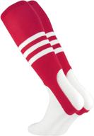 enhance your baseball style with madsportsstuff baseball stirrups by tck pattern b (scarlet/white, medium) logo