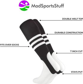 img 3 attached to Enhance Your Baseball Style with MadSportsStuff Baseball Stirrups by TCK Pattern B (Scarlet/White, Medium)