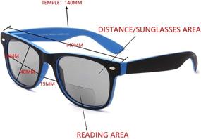 img 3 attached to 👓 Bifocal Reading Sunglasses 4-Pack: Outdoor Sun Bifocus Readers with Case