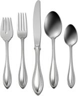 🍴 oneida american harmony: complete 45-piece flatware set for 8 | 18/0 stainless steel | dishwasher safe | elegant silverware collection logo